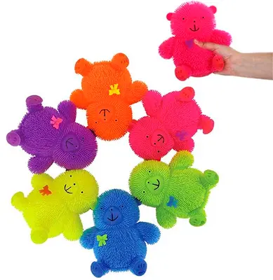 URSO MANIA FLOFYS COM LACO COLORS 16X17CM