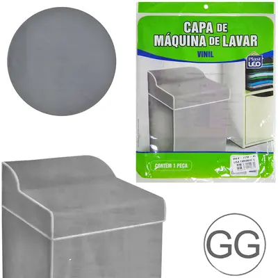 CAPA DE VINIL PARA MAQUINA DE LAVAR LISA GG 105X74X67CM