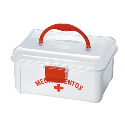 MALETA FRASQUEIRA DE PLASTICO MEDICAMENTOS PEQUENA 19X15,7X10CM