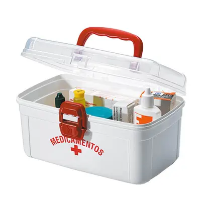MALETA FRASQUEIRA DE PLASTICO MEDICAMENTOS MEDIA 24,2X16,3X12,8CM