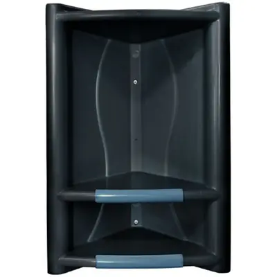 CANTONEIRA DE PLASTICO COM 2 DIVISORIAS PRETO 43X28,5X14CM