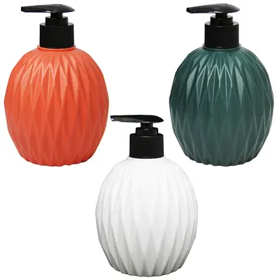 PORTA SABONETE LIQUIDO DE PLASTICO REDONDO 450ML
