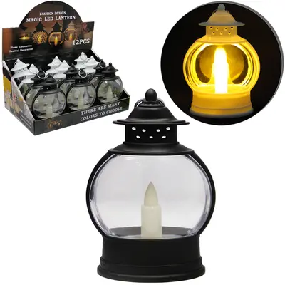 VELA DECORATIVA ELETRONICA DE LED LAMPARINA A BATERIA 9X7,3X4CM