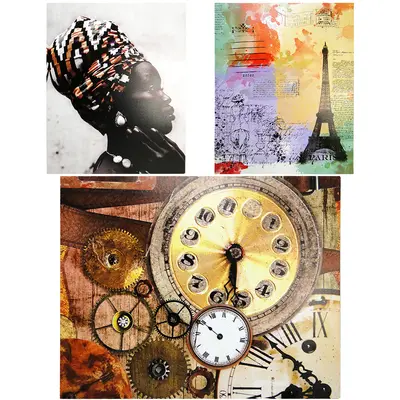 QUADRO DECORATIVO 40X50CM TELA CANVAS COM MOLDURA DE MADEIRA MDF
