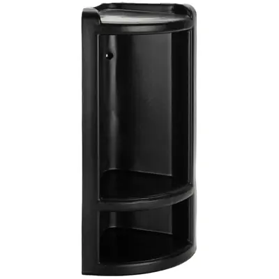 CANTONEIRA DE PLASTICO COM 2 DIVISORIAS PRETO 38X21X14CM