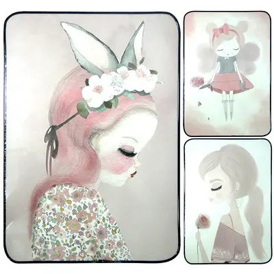 QUADRO DECORATIVO 34,2X24,2CM COM MOLDURA DE PLASTICO