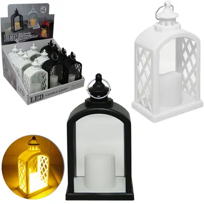 VELA DECORATIVA ELETRONICA DE LED A BATERIA 14X8X5,5CM