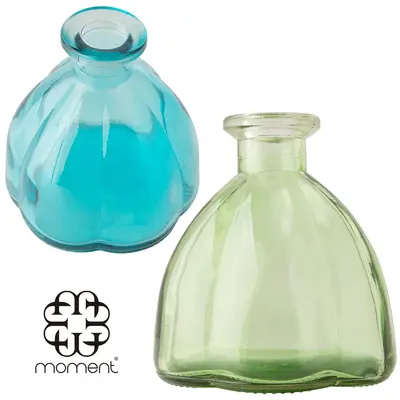 DIFUSOR DE AROMAS PARA AMBIENTES VASO DE VIDRO 250ML 10,5X10CM DE Ø