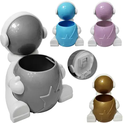 ORGANIZADOR DE PLASTICO ASTRONAUTA MULTIUSO AUTOADESIVO 17X14X10CM