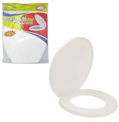 ASSENTO SANITARIO RIGIDO BRANCO COMFORT SHOW 45X40CM