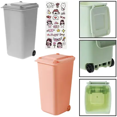 ORGANIZADOR DE PLASTICO LIXEIRA COM ADESIVO 15,5X10X8CM