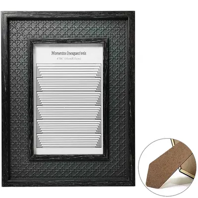 PORTA RETRATO 10X15 COM MOLDURA DE PLASTICO TMD