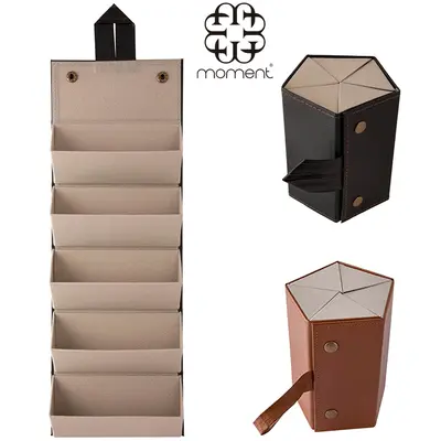 ESTOJO PARA OCULOS COM 5 DIVISORIAS PLATINA COM ALCA 17X12X12CM