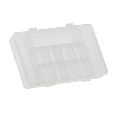 ESTOJO ORGANIZADOR DE PLASTICO RETANGULAR COM 11 DIVISORIAS G 28X17,5X4CM