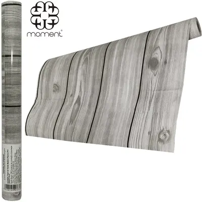 PAPEL DE PAREDE ROLO AUTOADESIVO LAMINADO MADEIRA 45CMX5M