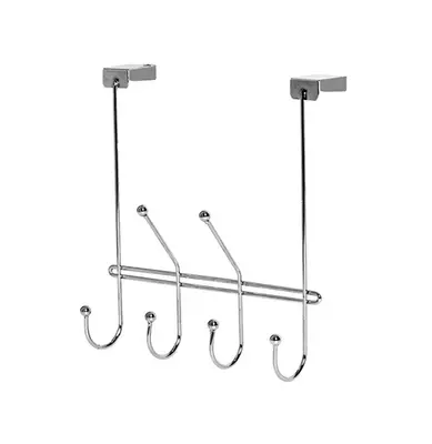CABIDE GANCHO ARAMADO PARA PORTA COM 6 GANCHOS CROMADO MAXX 55X30X24CM
