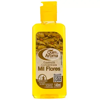 ESSENCIA CONCENTRADA AROMATIZANTE DE AMBIENTE MIL FLORES COM TAMPA FLIP 140ML
