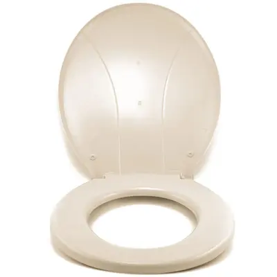 ASSENTO SANITARIO RIGIDO AREIA LINHA PREMIUM 43,5X37X4CM