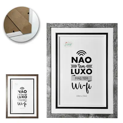 PORTA RETRATO 10X15 COM MOLDURA DE MDF TMD
