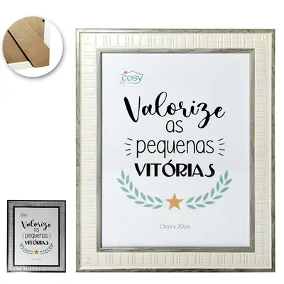 PORTA RETRATO 15X20 COM MOLDURA DE PLASTICO TMD