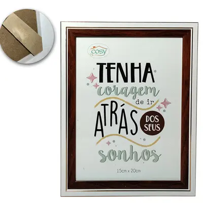PORTA RETRATO 15X20 COM MOLDURA DE PLASTICO TMD
