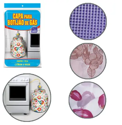 CAPA DE PLASTICO PARA BOTIJAO ESTAMPAS SORTIDAS 44X29CM DE Ø