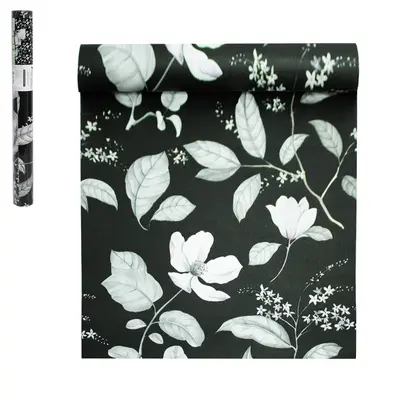 PAPEL DE PAREDE ROLO AUTOADESIVO FOLHAS DCA DECOR 45CMX5M