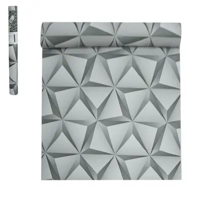 PAPEL DE PAREDE ROLO AUTOADESIVO GESSO 3D DCA DECOR 45CMX5M