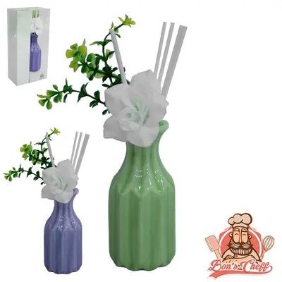 DIFUSOR DE AROMAS PARA AMBIENTES VASO DE PORCELANA REDONDO COLORS 10,8X5CM DE Ø 100ML