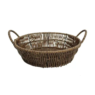 CESTA DE PLASTICO TIPO VIME REDONDA COM ALCA 6X21,5CM DE Ø