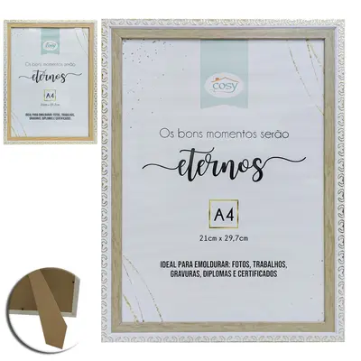 QUADRO PARA DIPLOMAS / CERTIFICADOS A4 DE PLASTICO TMD 29,7X21CM