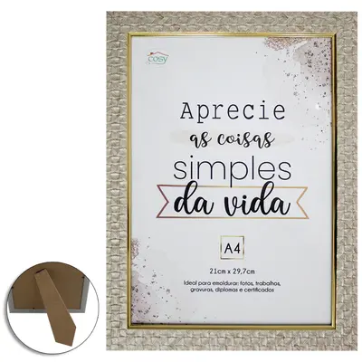 QUADRO PARA DIPLOMAS / CERTIFICADOS A4 DE PLASTICO TMD 29,7X21CM