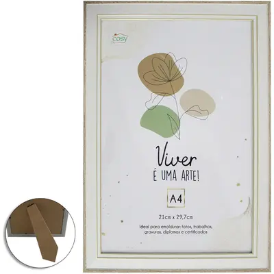 QUADRO PARA DIPLOMAS / CERTIFICADOS A4 DE PLASTICO TMD 29,7X21CM