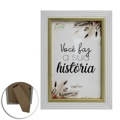 PORTA RETRATO 10X15 COM MOLDURA DE PLASTICO TMD