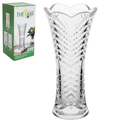 VASO DE VIDRO REDONDO 19X9CM DE Ø