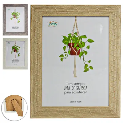 PORTA RETRATO 15X20 COM MOLDURA DE PLASTICO TMD