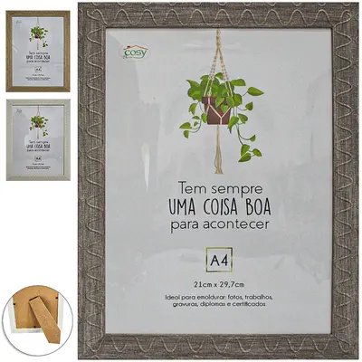 QUADRO PARA DIPLOMAS / CERTIFICADOS A4 DE PLASTICO TMD 29,7X21CM