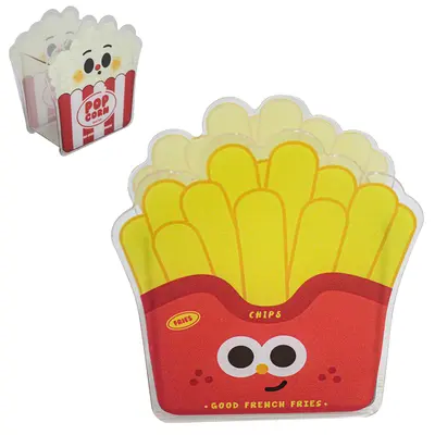 ORGANIZADOR DE MESA / PORTA CANETA / LAPIS DE PLASTICO BATATA FRITA / PIPOCA 13,5X12,5X6,5CM