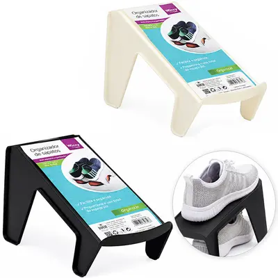 ORGANIZADOR RACK DE PLASTICO PARA SAPATOS 24X13,8X10CM