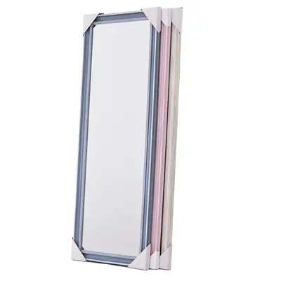 ESPELHO DE PENDURAR EMOLDURADO RETANGULAR TIPO MADEIRA MARQUESA 97X36,5CM
