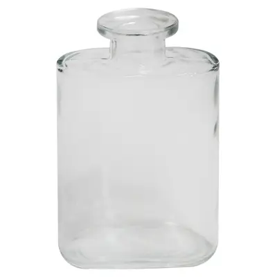 VASO DE VIDRO OVAL 12,5X8X4CM