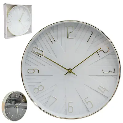 RELOGIO DE PAREDE REDONDO STIL DECOR 30,5CM DE Ø