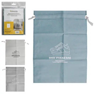 ORGANIZADOR DE VIAGENS SACO DE ARRUMACAO PARA CALCADO DE TNT 47X35CM
