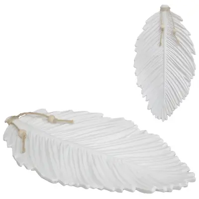 ENFEITE PORTA JOIAS FOLHA DE MADEIRA MDF 27X14CM