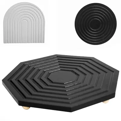 ENFEITE PORTA JOIAS SORTIDOS DE MADEIRA MDF 19,5CM