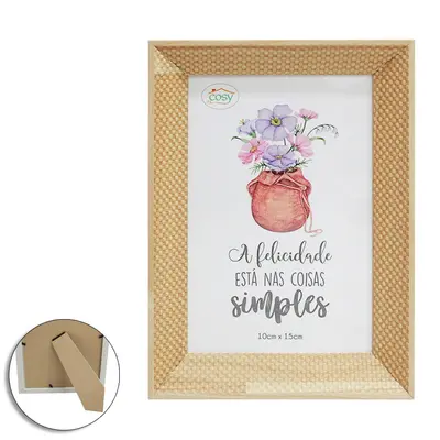 PORTA RETRATO 10X15 COM MOLDURA DE PLASTICO TMD