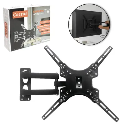 SUPORTE PARA TV DE 14'' A 55'' ARTICULAVEL E INCLINAVEL