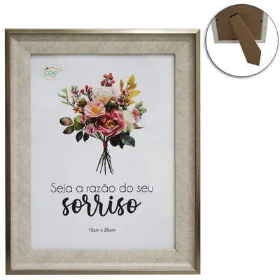 PORTA RETRATO 15X20 COM MOLDURA DE PLASTICO TMD