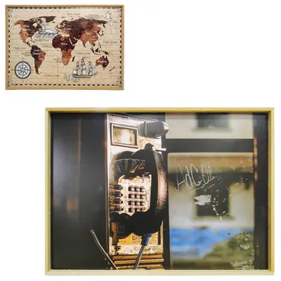 QUADRO DECORATIVO 32X43,5CM DE MADEIRA MDF