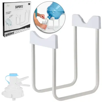 SUPORTE PARA GALAO DE AGUA DE METAL / PLASTICO 28X26X19,5CM